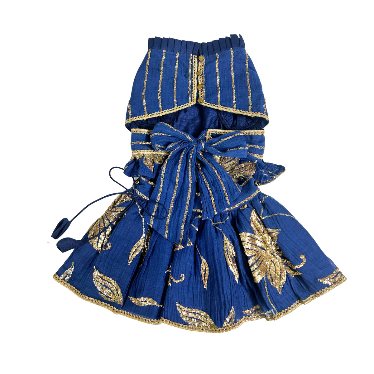 NAVY BLUE DILNOOR LEHENGA FOR DOGS AND CATS