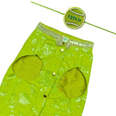 LIGHT GREEN SEQUINS SHERWANI+GREEN FETCH BALL RAKHI FOR DOGS AND CATS