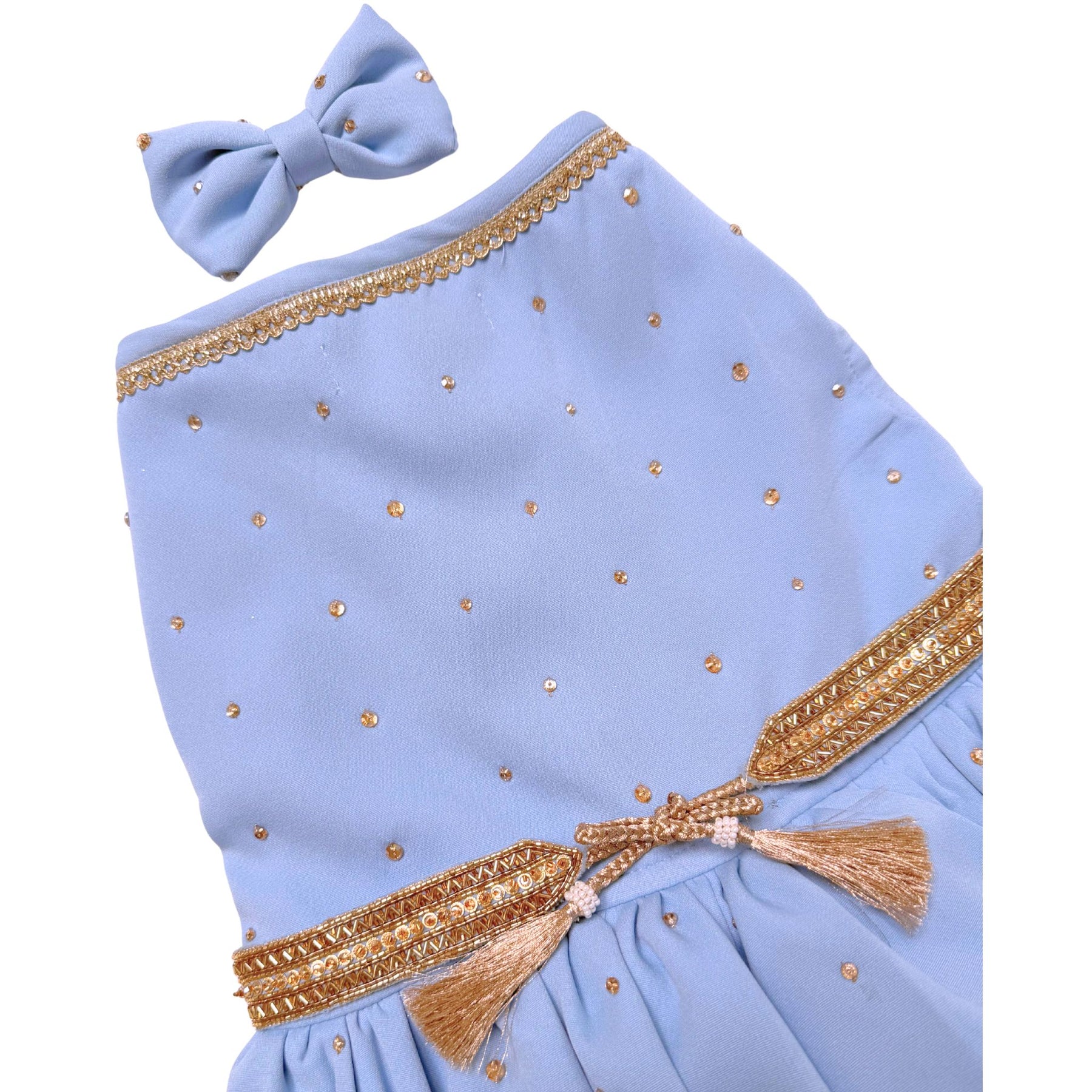 BLUE CRYSTAL MAJESTRY DRESS FOR DOGS AND CATS