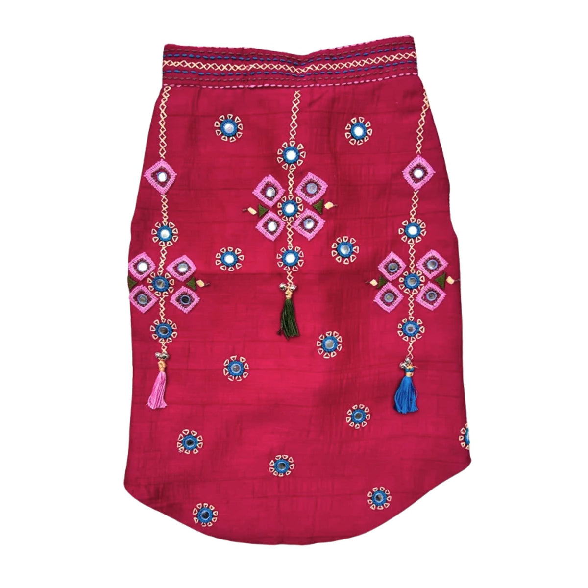 DARK MAGENTA KUTCH HAND EMBROIDERED SHERWANI FOR DOG AND CATS