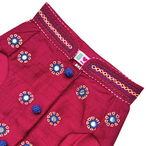DARK MAGENTA KUTCH HAND EMBROIDERED SHERWANI FOR DOG AND CATS