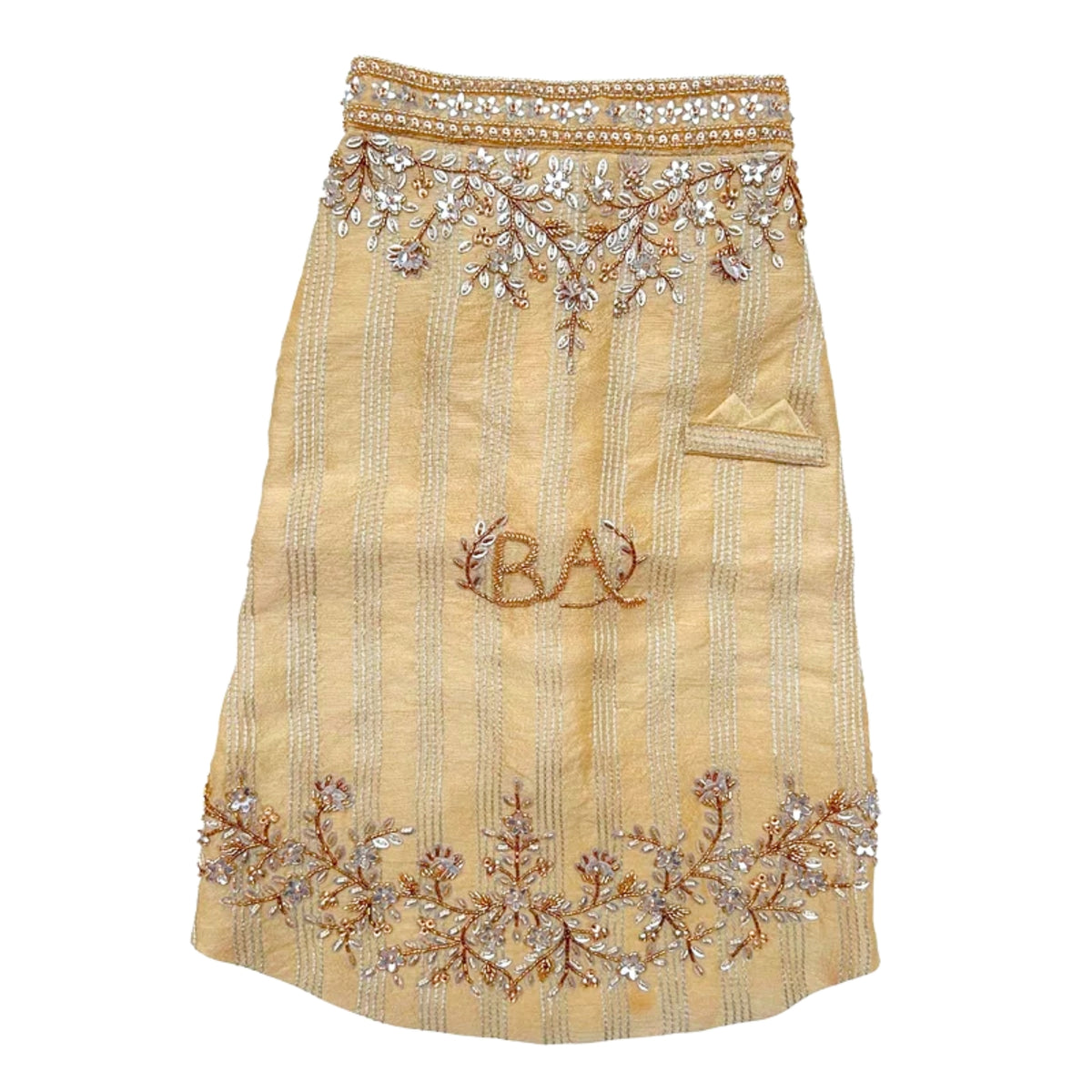 GOLDEN HOUR HAND EMBROIDERED SHERWANI FOR DOGS AND CATS