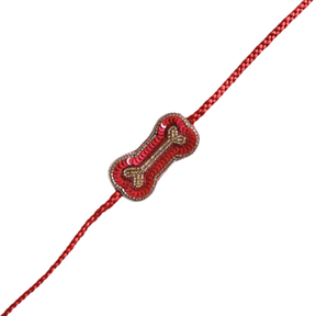 RED BLOSSOM DOG KURTAFOR DOS AND CATS + RED BONE RAKHI FOR DOGS AND CATS