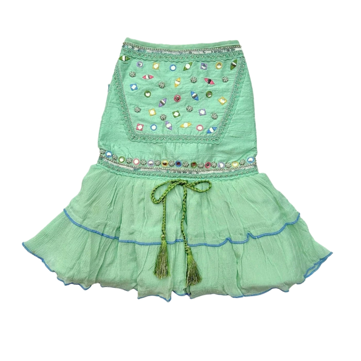 POWDER GREEN COLOUR FLAKE ANARKALI FOR DOGS AND CATS