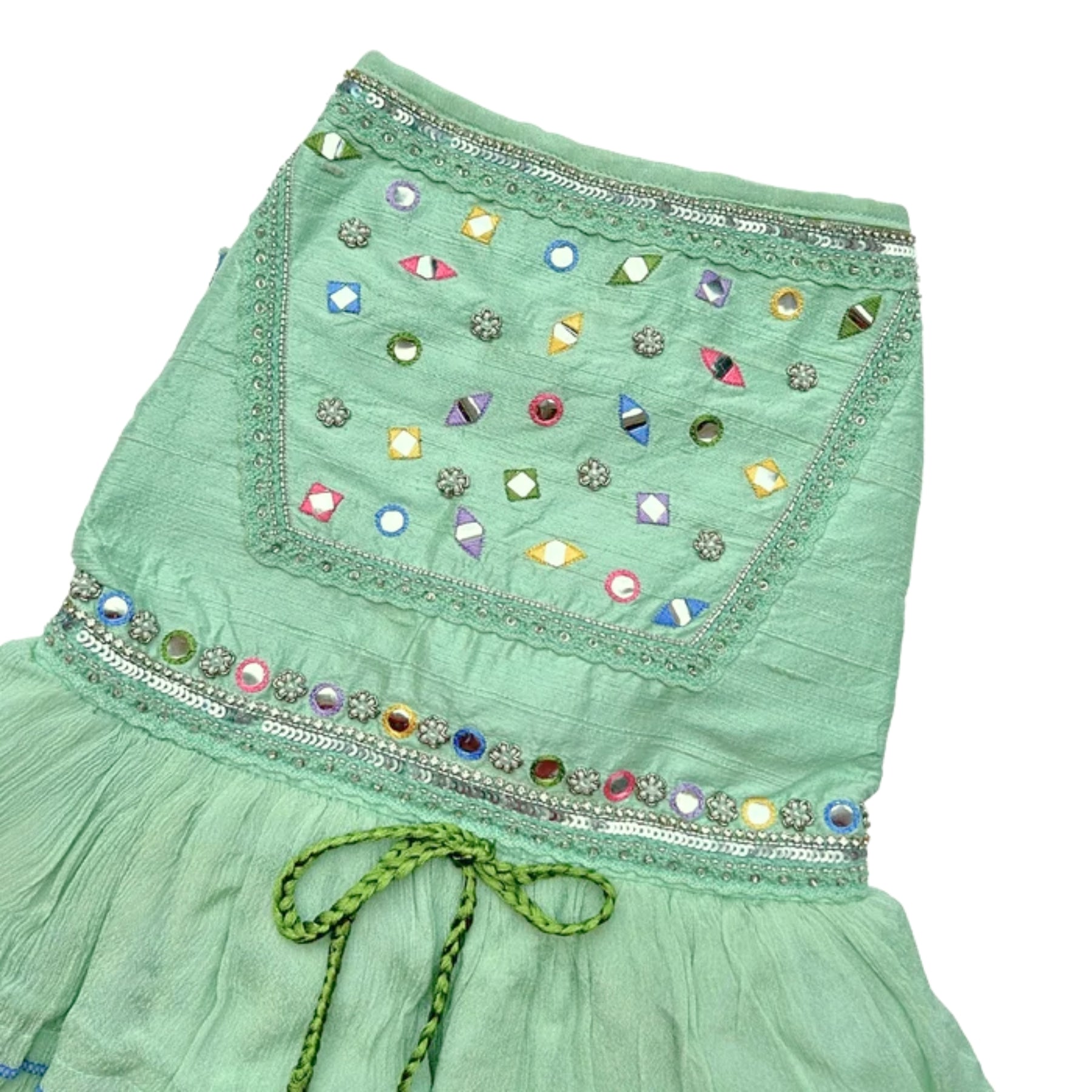 POWDER GREEN COLOUR FLAKE ANARKALI FOR DOGS AND CATS