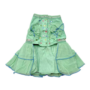 POWDER GREEN COLOUR FLAKE ANARKALI FOR DOGS AND CATS
