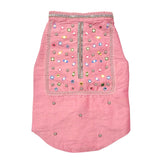 POWDER PINK COLOUR FLAKE WAISTCOAT FOR DOGS AND CATS