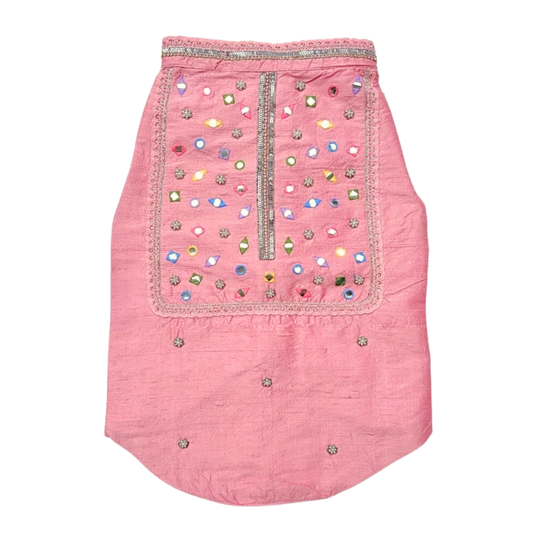 POWDER PINK COLOUR FLAKE WAISTCOAT FOR DOGS AND CATS