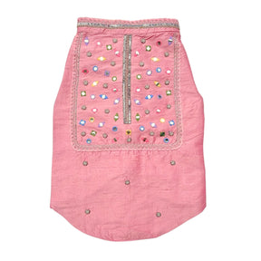 POWDER PINK COLOUR FLAKE WAISTCOAT FOR DOGS AND CATS