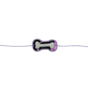 PURPLE PINK DOG LEHENGA + PURPLE PEARL RAKHI FOR DOGS AND CATS