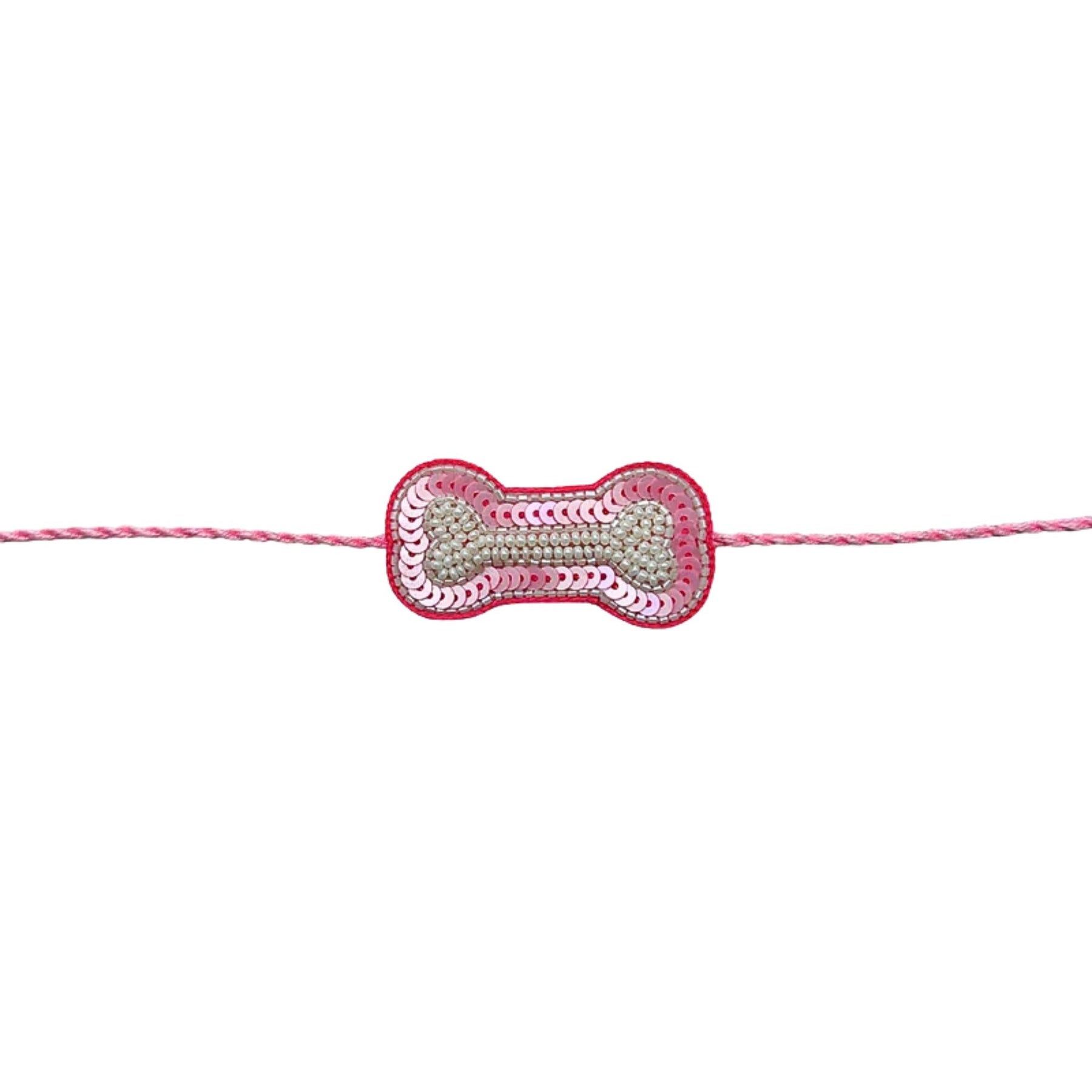 PINK DIAMOND DOG LEHENGA  + LIGHT PINK PEARL RAKHI FOR DOGS AND CATS