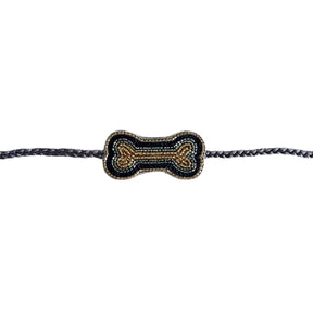SABHYA BLACK ANARKALI  + NAVY BLUE BONE RAKHI FOR DOGS AND CATS