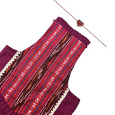 DARK MAGENTA IKAT TIE UP LEHENGA + LITTLE SISTER HEART RAKHI FOR DOGS AND CATS
