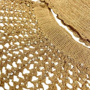 AURE GOLD CROCHET LEHENGA FOR DOGS AND CATS