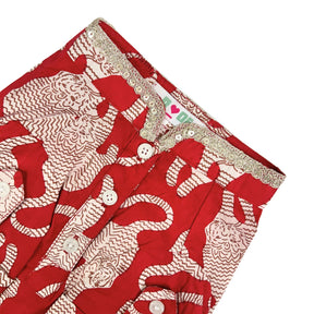 TIGER PRINT COTTON KURTA FOR DOGS AND CATS