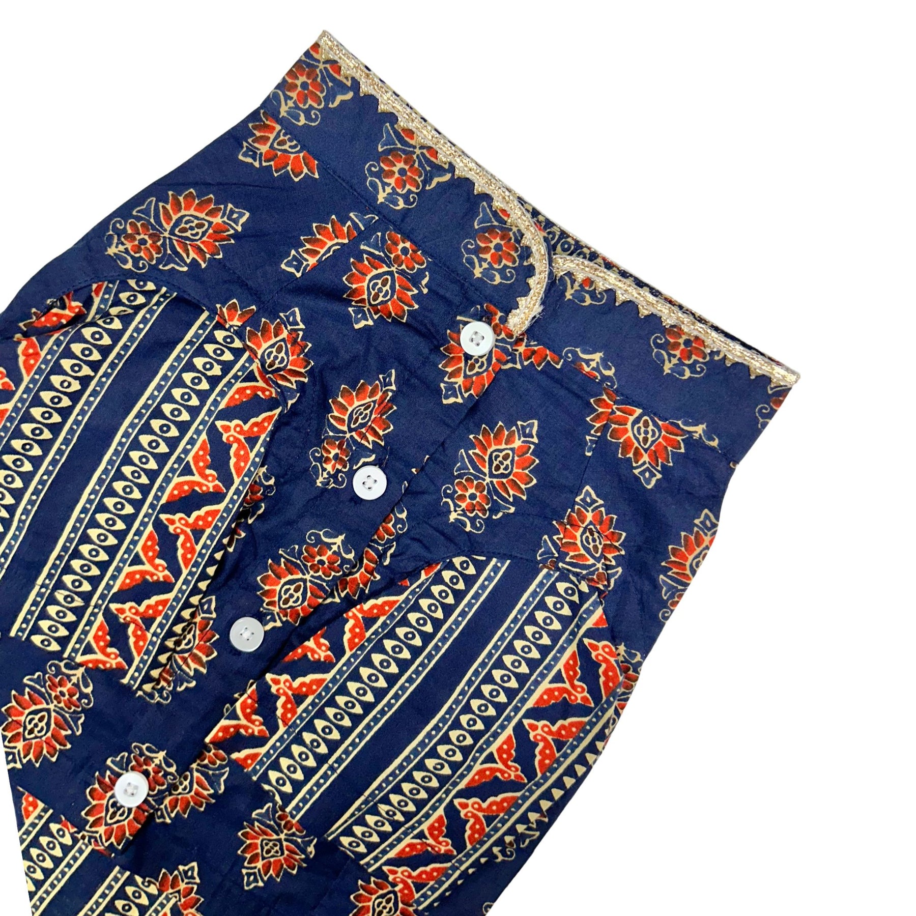 NEEL AJRAKH COTTON  KURTA FOR DOGS AND CATS