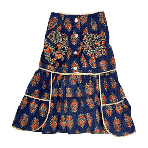 NEEL AJRAKH DOG ANARKALI FOR DOGS AND CATS