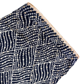 BLUE BANDHANI COTTON KURTA FOR DOGS AND CATS