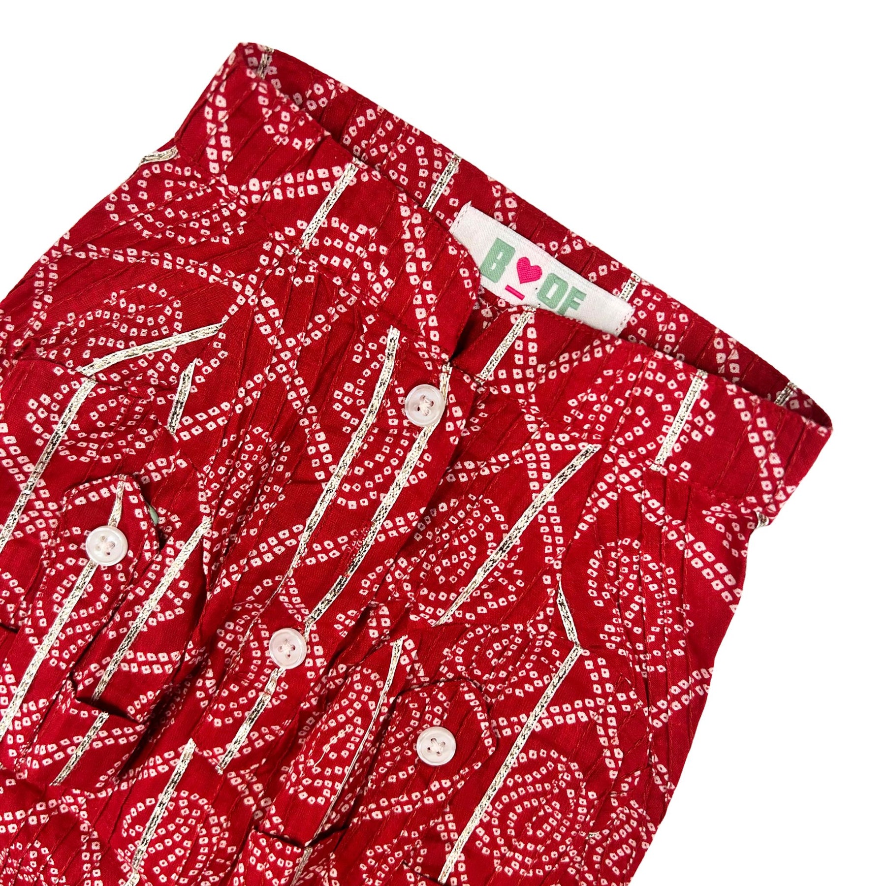 RAJWADI BANDHANI COTTON KURTA FOR DOGS AND CATS