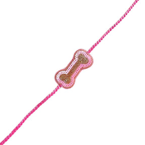 FUCHSIA PINK GOLD  LEHENGA + PINK BONE RAKHI FOR DOGS AND CATS