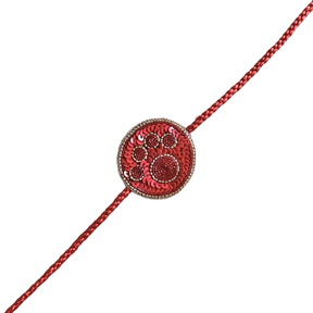 RED GOLD SHERWANI FOR DOGS AND CATS + RED PAW RAKHI FOR DOGS AND CATS