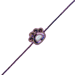 PURPLE BANDHANI SHERWANI + LILAC PAW-SOME RAKHI FOR DOGS AND CATS