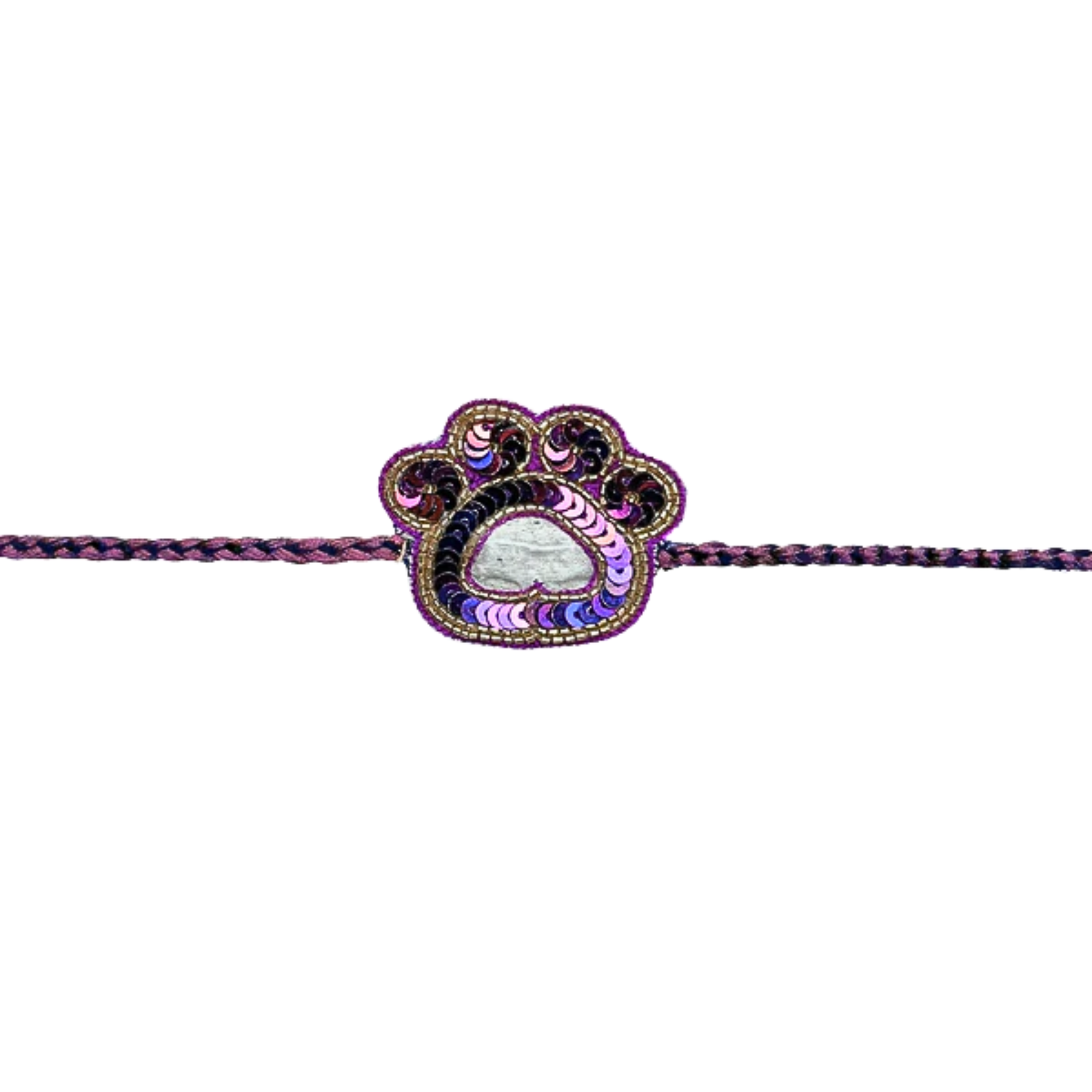 PURPLE BANDHANI SHERWANI + LILAC PAW-SOME RAKHI FOR DOGS AND CATS