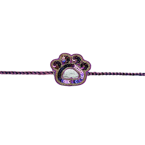 PURPLE BANDHANI SHERWANI + LILAC PAW-SOME RAKHI FOR DOGS AND CATS