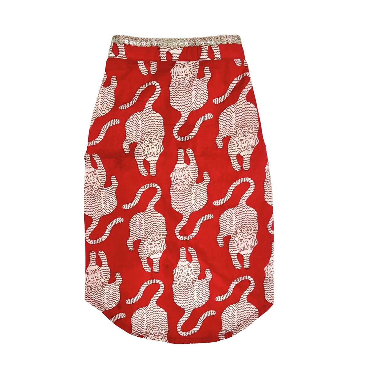TIGER PRINT COTTON KURTA FOR DOGS AND CATS