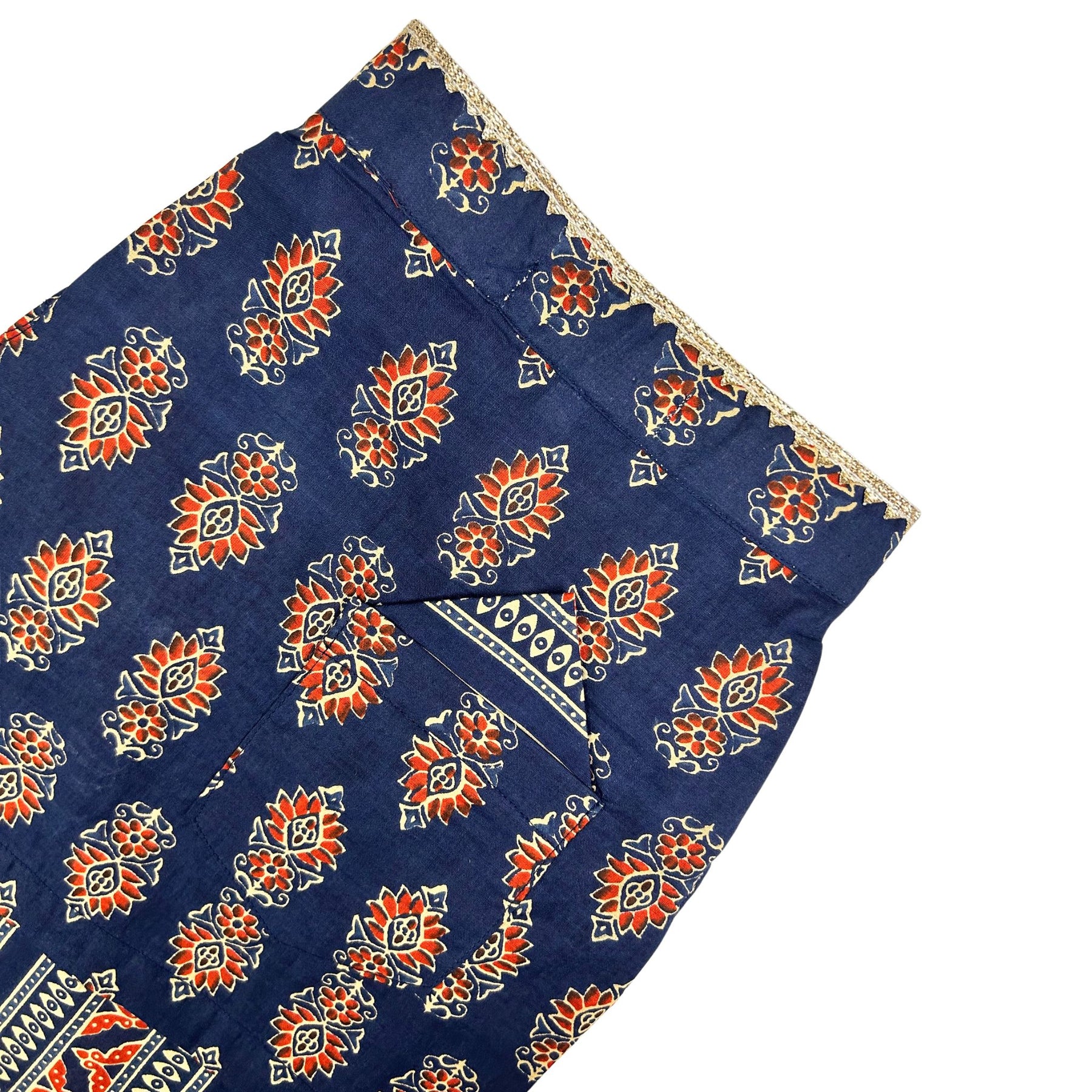 NEEL AJRAKH COTTON  KURTA FOR DOGS AND CATS