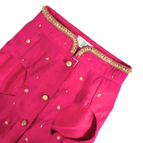 LITTLE BRO ROYAL HAND EMBROIDERED SHERWANI + PINK HEART EMBROIDERED SET RAKHI FOR DOGS AND CATS