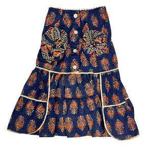 NEEL AJRAKH COTTON ANARKALI FOR DOGS AND CATS