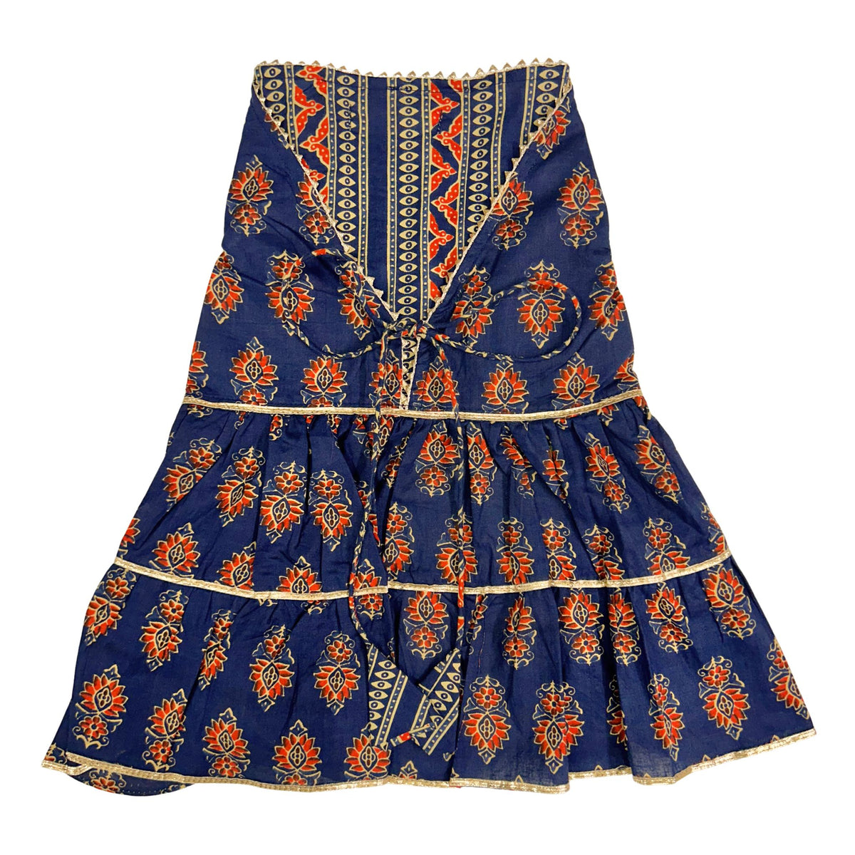 NEEL AJRAKH COTTON ANARKALI FOR DOGS AND CATS