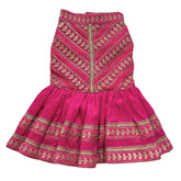FUCHSIA LEAF DOG ANARKALI FOR DOGS AND CATS