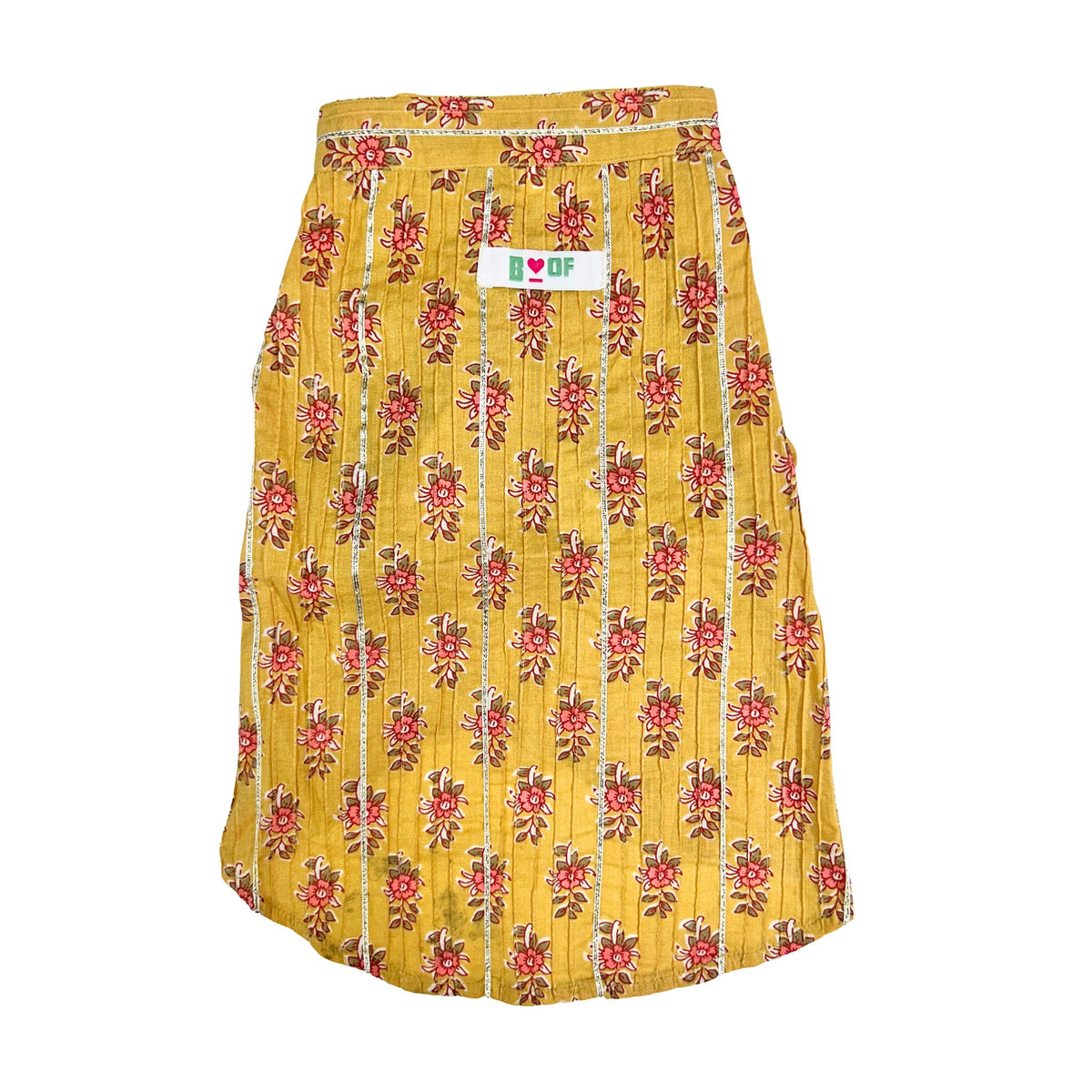 MUSTARD FLOWER GOTA KURTA FOR DOGS AND CATS