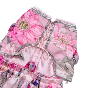 GULNOOR PRINTED HAND EMBROIDERED LEHENGA FOR DOGS AND CATS