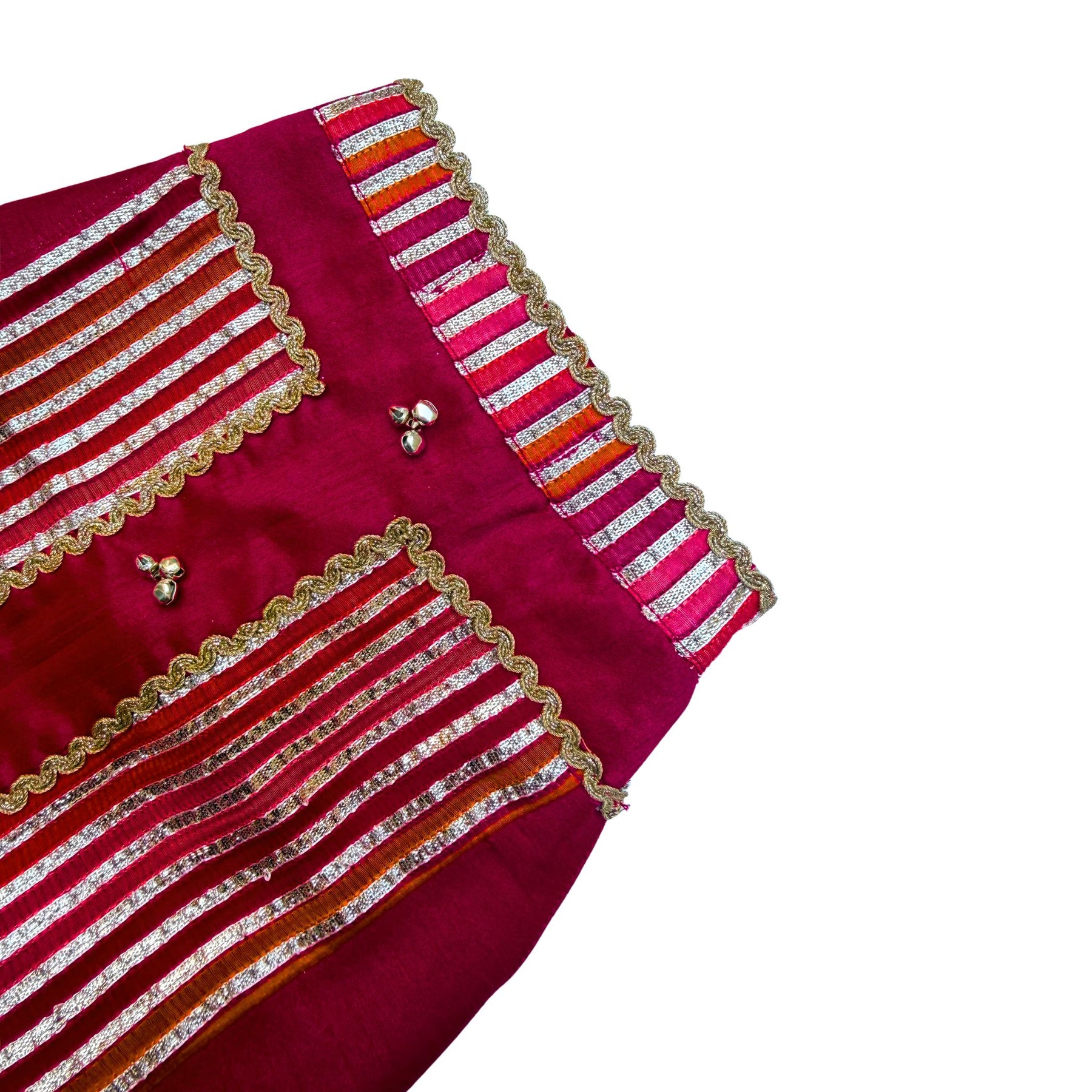 KHANAK CRIMSON RED LEHENGA FOR DOGS AND CATS