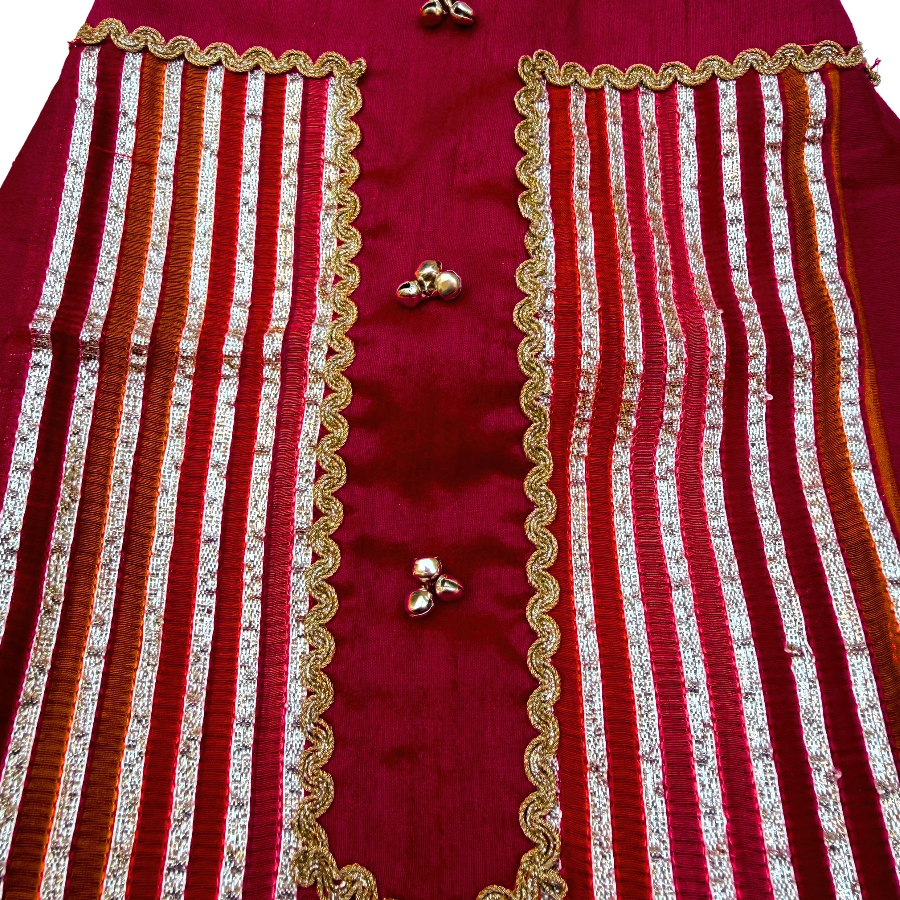 KHANAK CRIMSON RED LEHENGA FOR DOGS AND CATS
