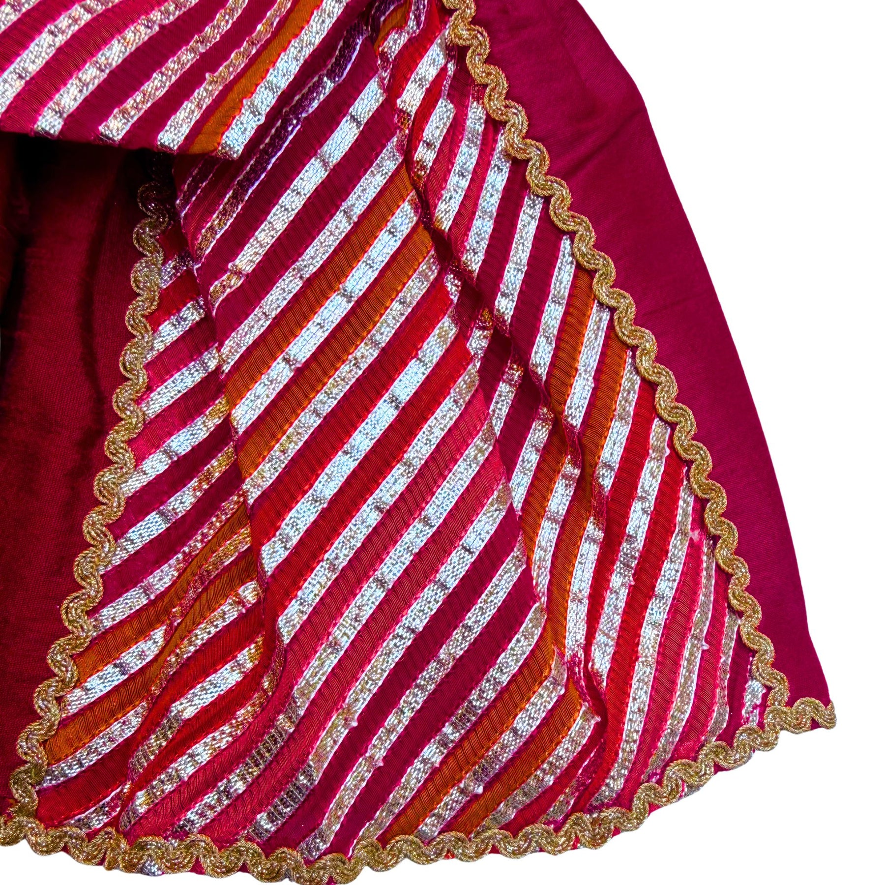 KHANAK CRIMSON RED LEHENGA FOR DOGS AND CATS