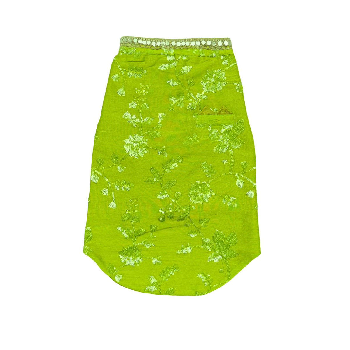 LIGHT GREEN SEQUINS SHERWANI FOR DOGS AND CATS