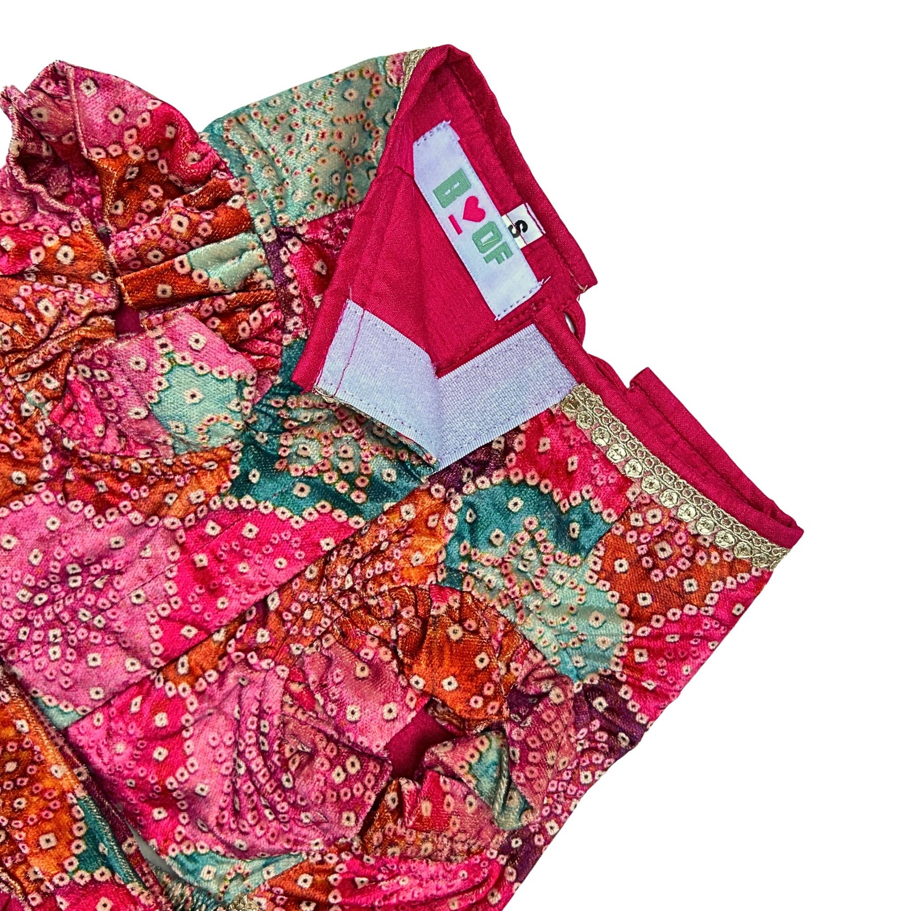 RANGREZ RANI VELVET LEHENGA FOR DOGS AND CATS