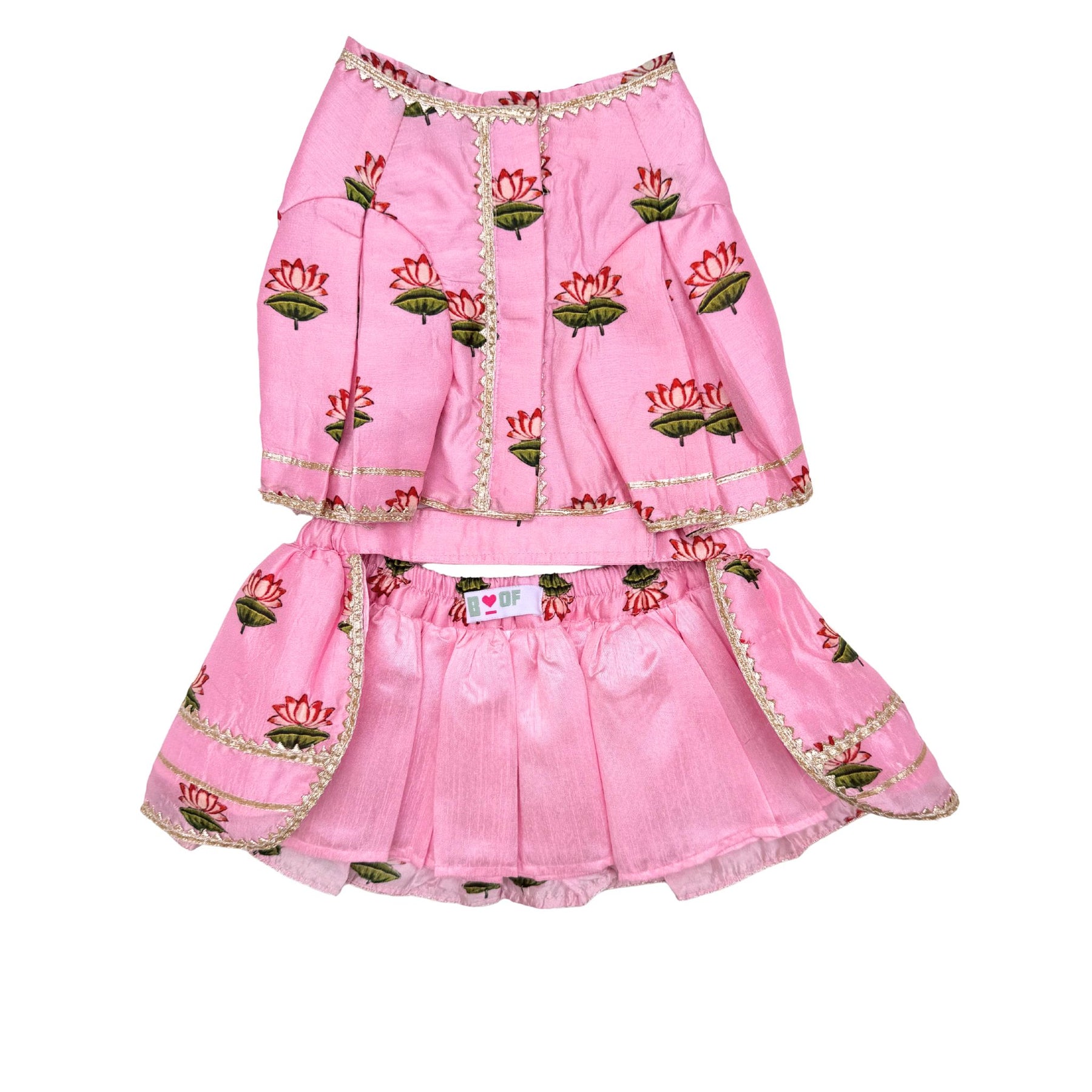 RAJKAMAL PINK LEHENGA FOR DOGS AND CATS