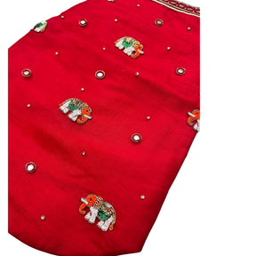 GAJRAJ CRIMSON HAND EMBROIDERD SHERWANI FOR DOGS AND CATS