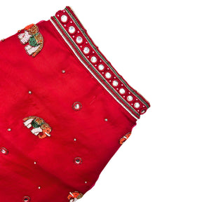 GAJRAJ CRIMSON HAND EMBROIDERD SHERWANI FOR DOGS AND CATS