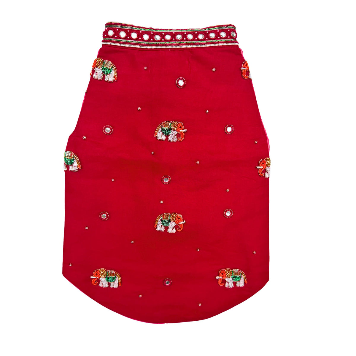 GAJRAJ CRIMSON HAND EMBROIDERD SHERWANI FOR DOGS AND CATS