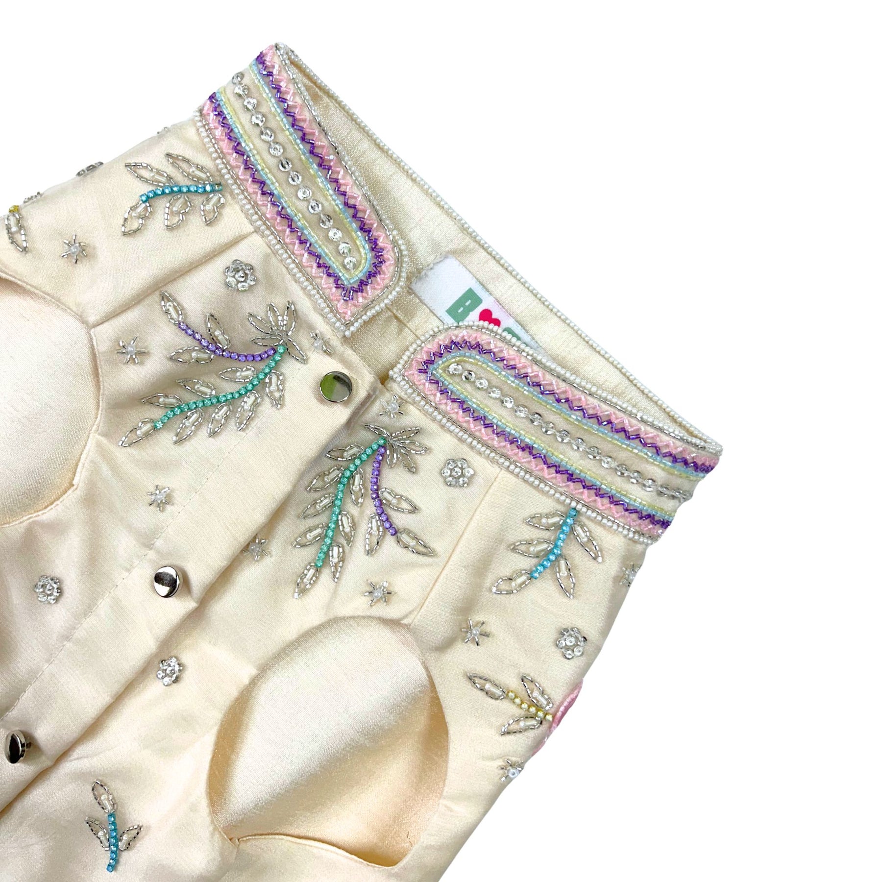 COLOURFUL BLOOM APPLIQUE HAND EMBROIDERED SHERWANI FOR DOGS AND CATS