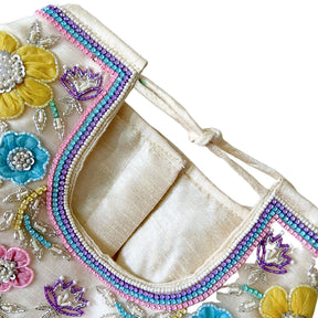 COLOURFUL BLOOM APPLIQUE HAND EMBROIDERED LEHENGA FOR DOGS AND CATS