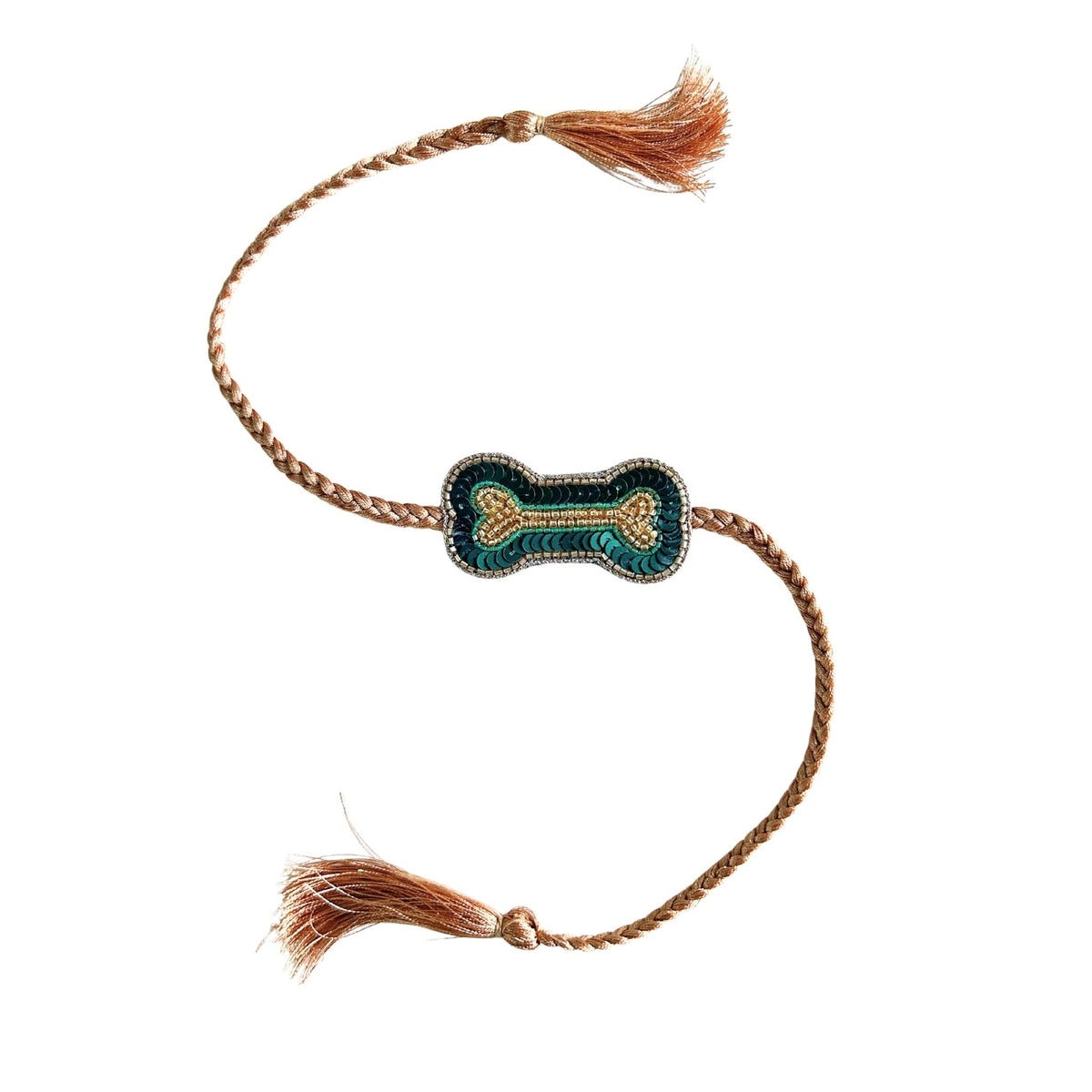 EMERALD GREEN BONE RAKHI FOR DOGS AND CATS
