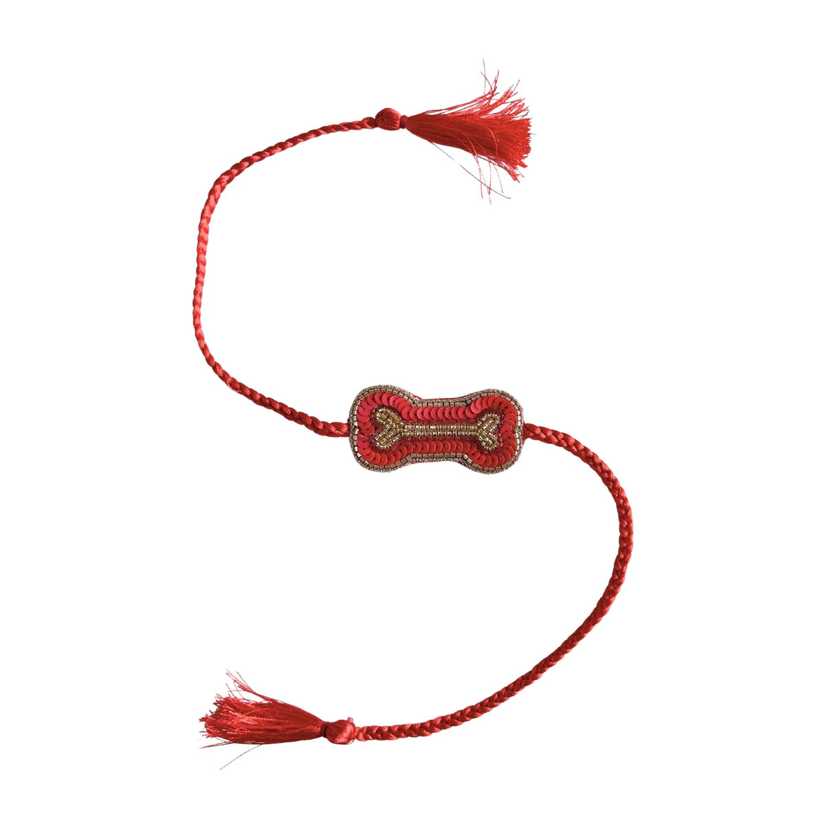 RED BONE RAKHI FOR DOGS AND CATS