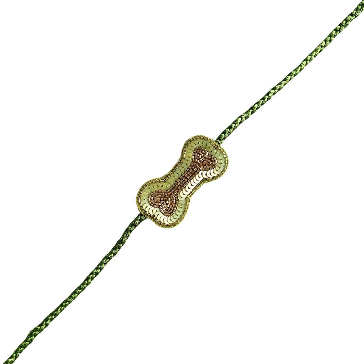 LIGHT GREEN BONE RAKHI FOR DOGS AND CATS